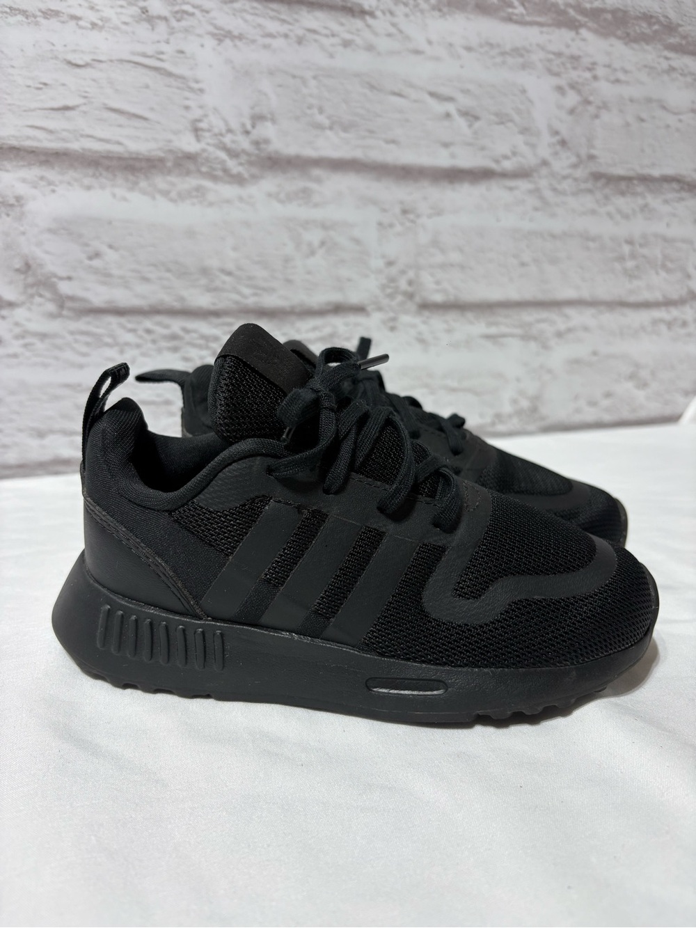 adidas Kids All-Black Lightweight Sneakers
